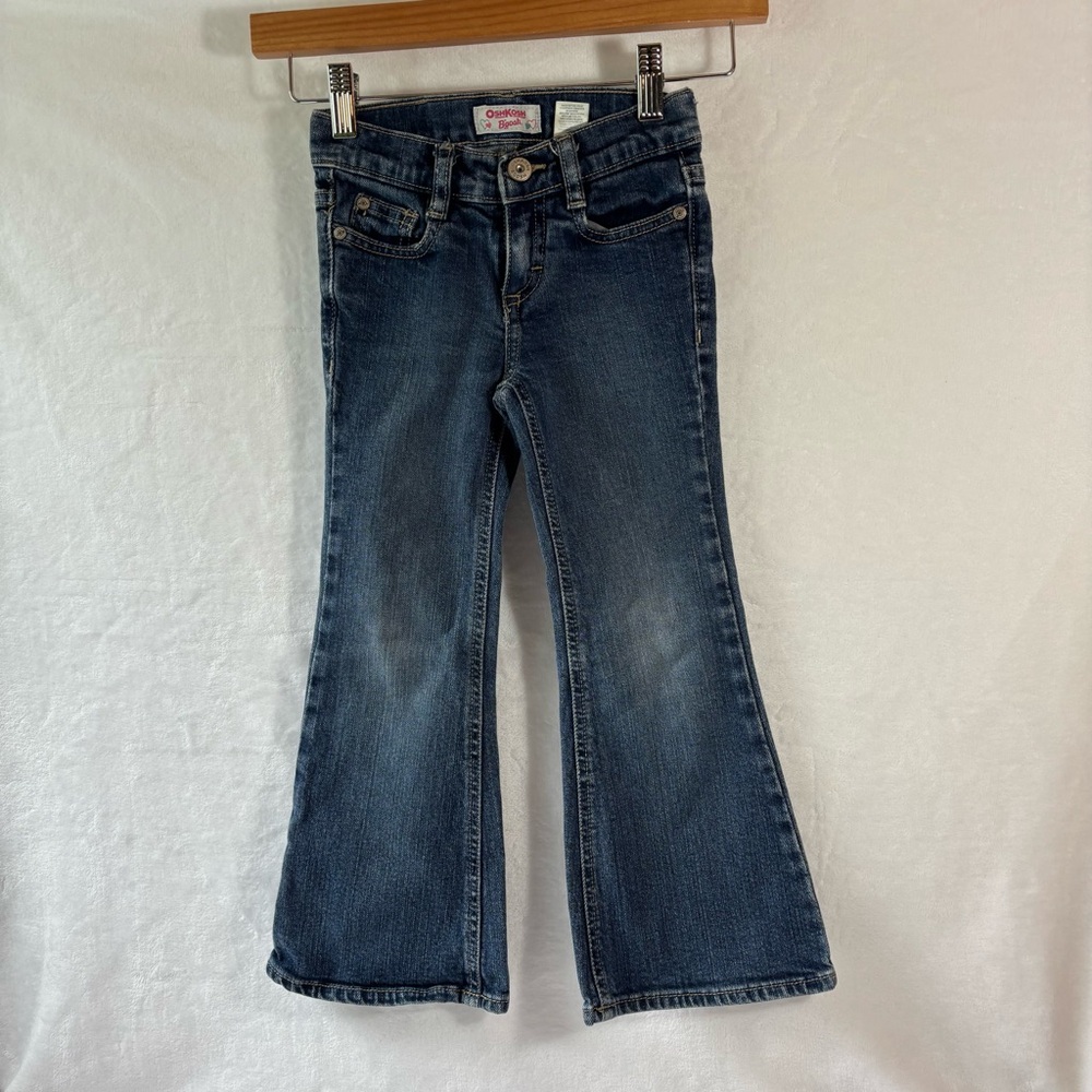 Y2K Girls Denim Flare Jeans Oshkosh Bgosh Regular size 5